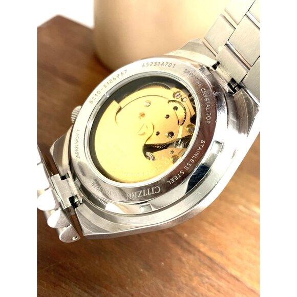 Citizen Men's Watch NJ0151-88M Tsuyosa Automatic Teal Blue Dial Stainless Steel - Picture 7 of 15